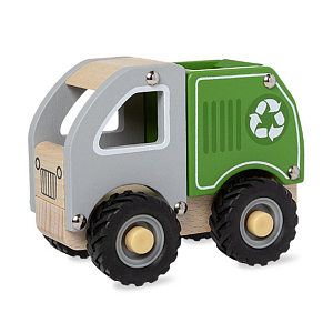 Игрушечный мусоровоз LUKNO, зелёный